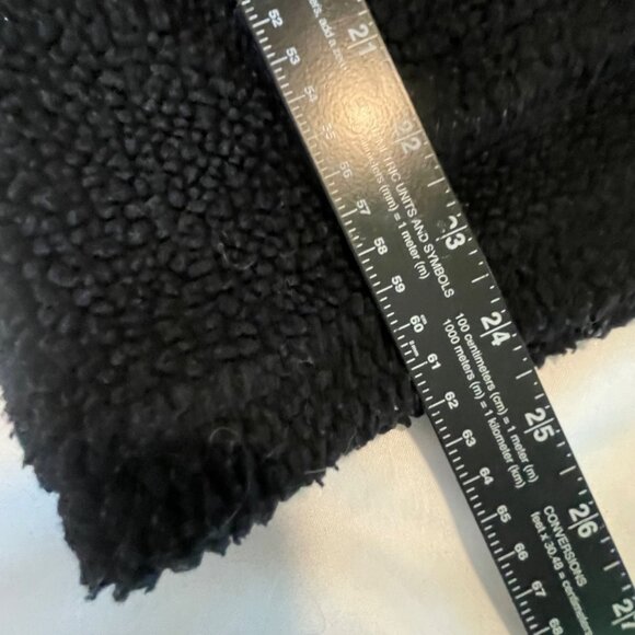 Fox Head Mens Black Hooded Faux Sherpa Lined Fleece Small - Picture 8 of 10